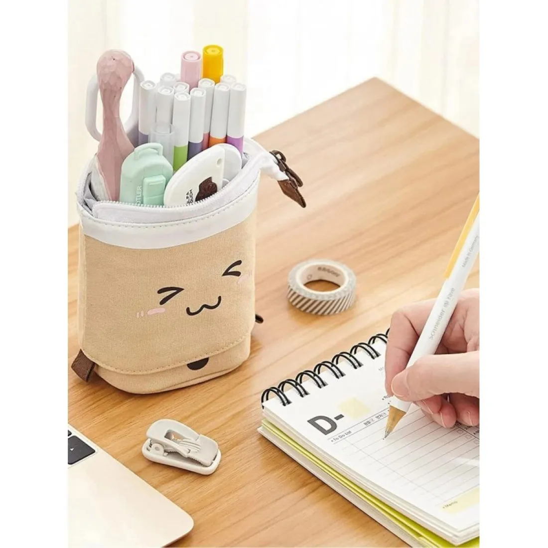 Multifunkčný skladací organizér - peračník, hnedý