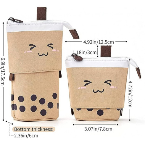 Multifunkční skládací organizér - penál, hnědý