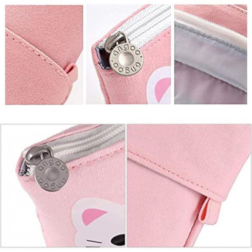 Multifunkční skládací organizér - penál, růžový