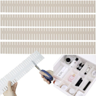 Nastaviteľný organizér do zásuvky - 4ks, biely