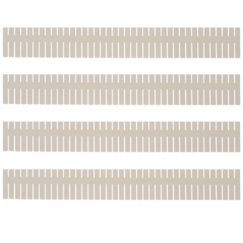 Nastavitelný organizér do zásuvky - 4ks, bílý