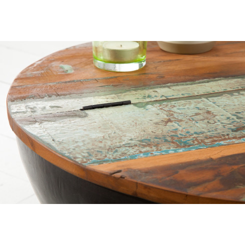 Okrúhly konferenčný stolík Jakarta 70 cm - sivý