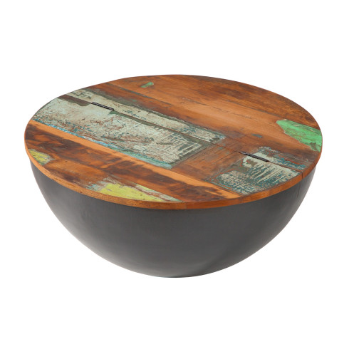 Okrúhly konferenčný stolík Jakarta 70 cm - sivý