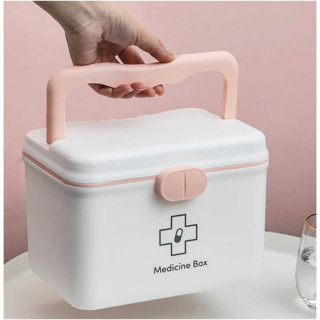 Organizér - box na lieky, biely