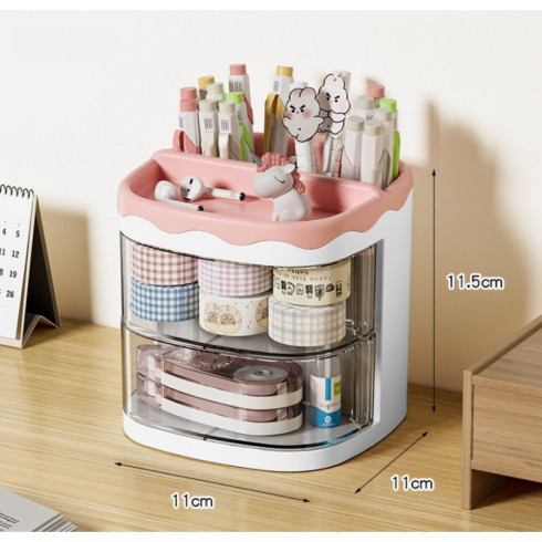 Organizér/box se zásuvkami - modrý