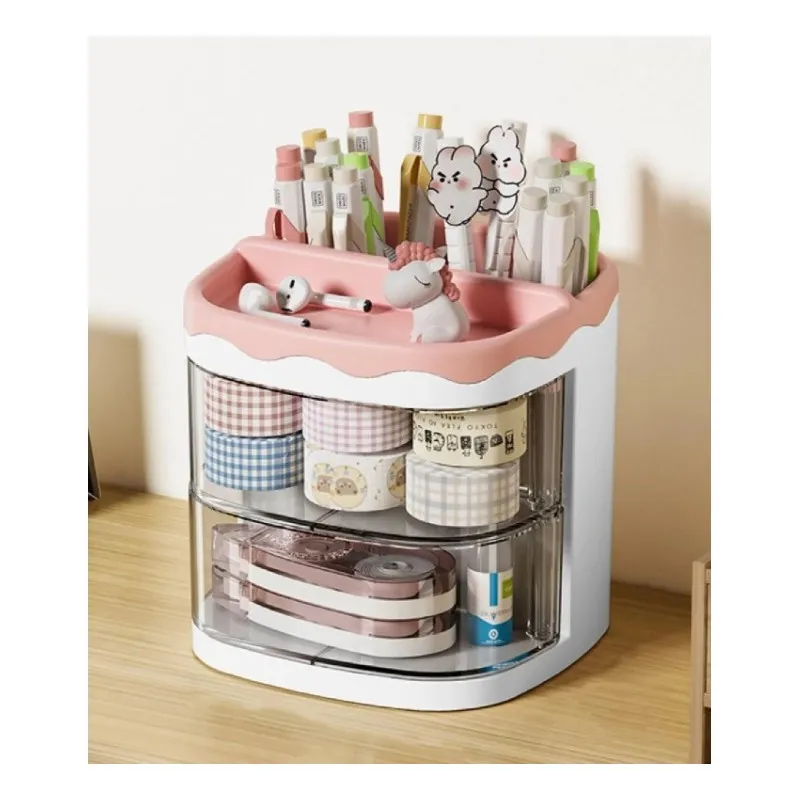 Organizér - box se zásuvkami - bílý