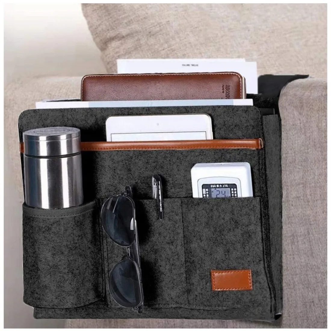 Organizér - černá plsť