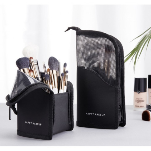 Organizér - kozmetická taška na štetce, čierna