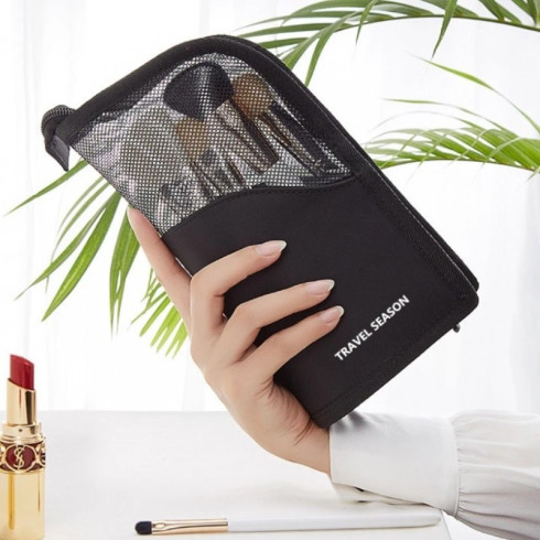 Organizér - kozmetická taška na štetce, čierna