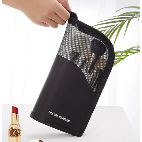 Organizér - kozmetická taška na štetce, čierna