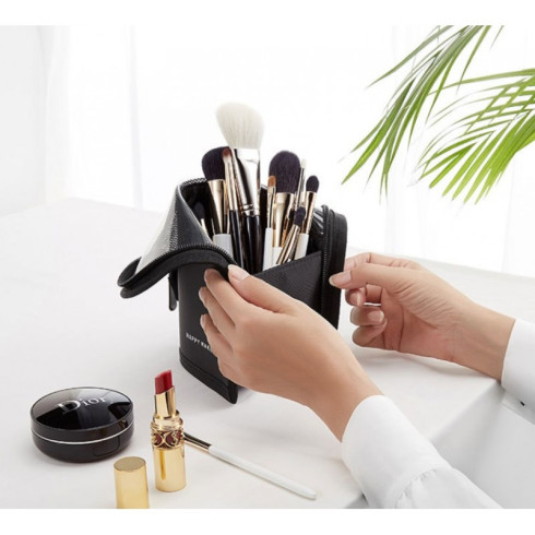 Organizér - kozmetická taška na štetce, čierna
