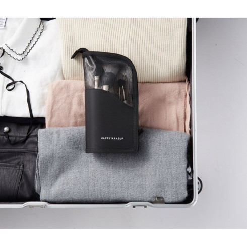 Organizér - kozmetická taška na štetce, čierna