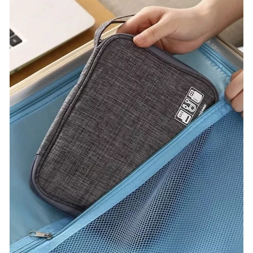 Organizér pro kabely - šedý