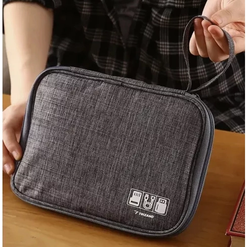 Organizér pro kabely - šedý