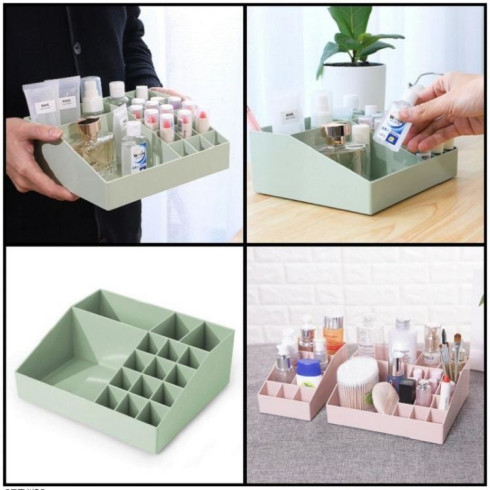 Organizér na kozmetiku a bižutériu - zelený