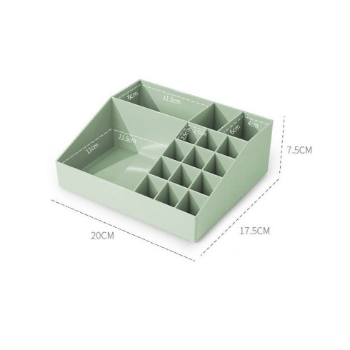 Organizér na kozmetiku a bižutériu - zelený