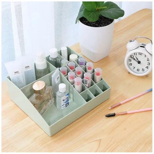 Organizér na kozmetiku a bižutériu - zelený