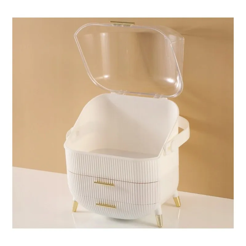 Organizér pro kosmetiku a šperky - bílý