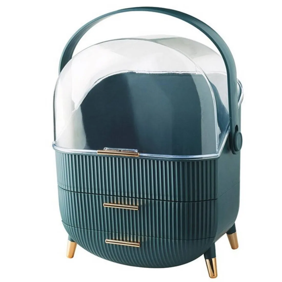 Organizér pro kosmetiku a šperky - zelený