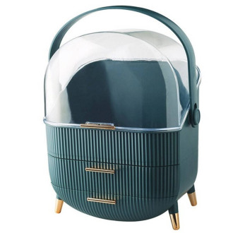 Organizér na kozmetiku a šperky - zelený