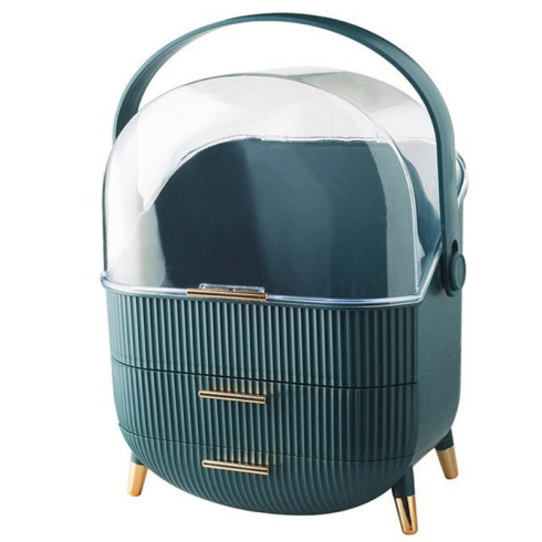 Organizér na kozmetiku a šperky - zelený