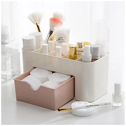 Organizér na kozmetiku so šuflíkmi