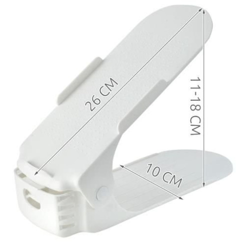 Organizér na topánky - biely 1 ks