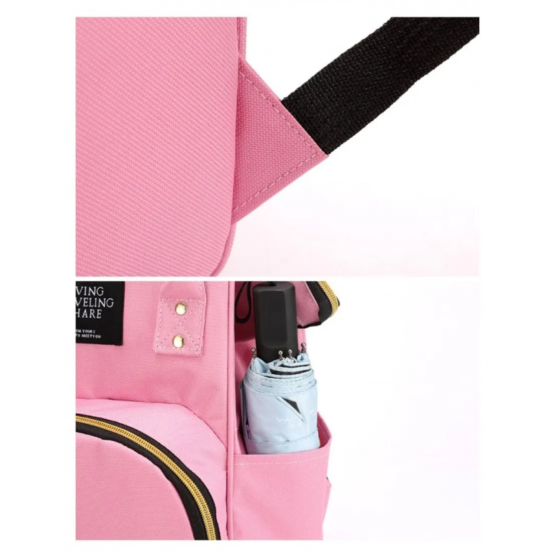 Organizér na kočárek pro matky, černý