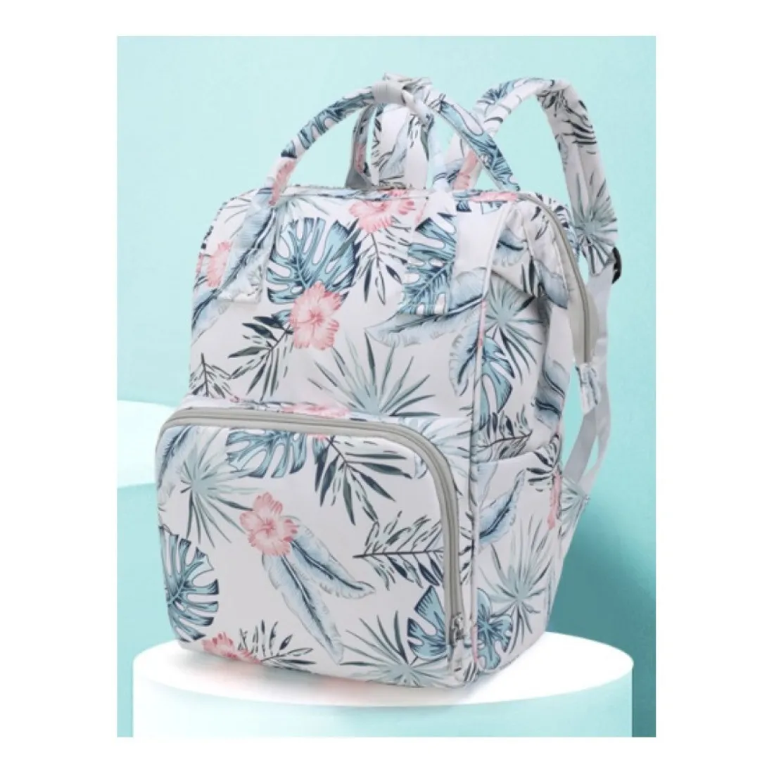 Organizér na kočárek pro matky - květinový motiv