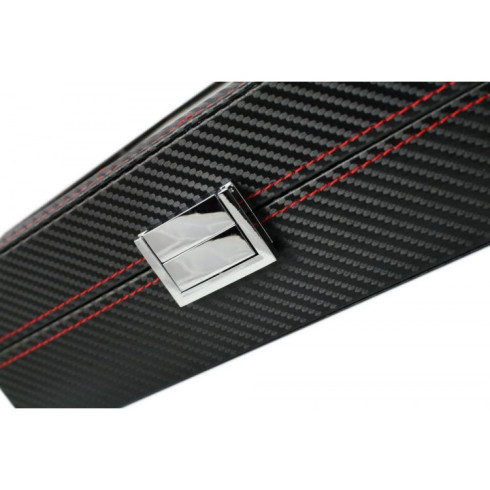 Organizér na hodinky, úložný box Carbon 6ks - černý