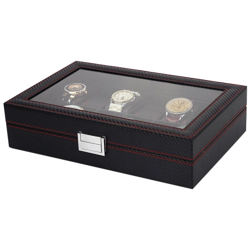 Organizér, úložný box na hodinky Carbon - pre 10ks