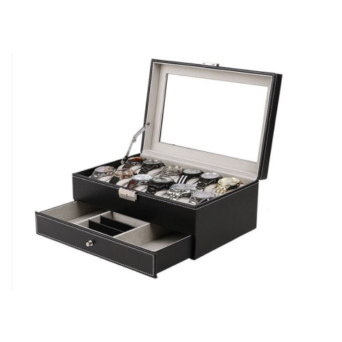 Organizér, úložný box na hodinky + šperkovnice 2v1