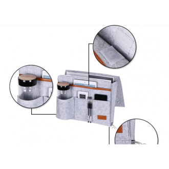 Organizér z filcu - šedý