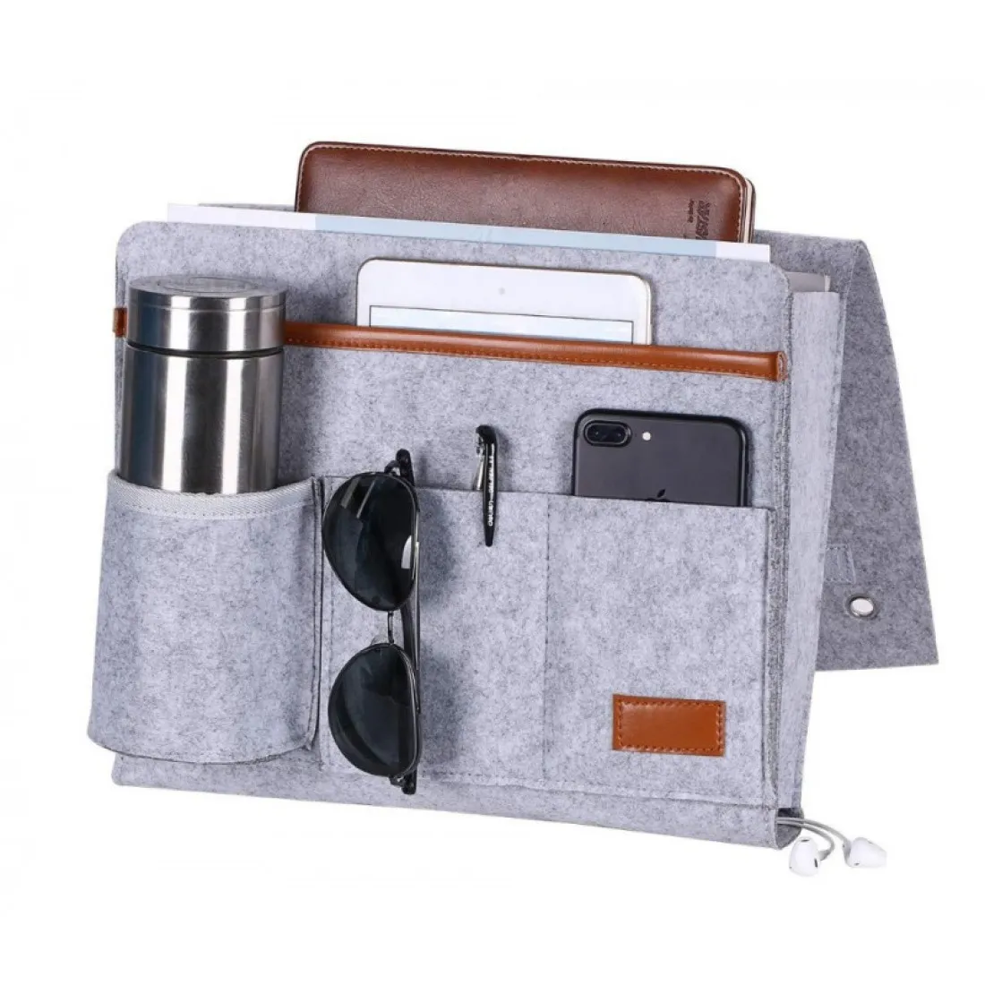 Plstěný organizér - šedý