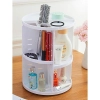Otočný kosmetický organizér - bílý