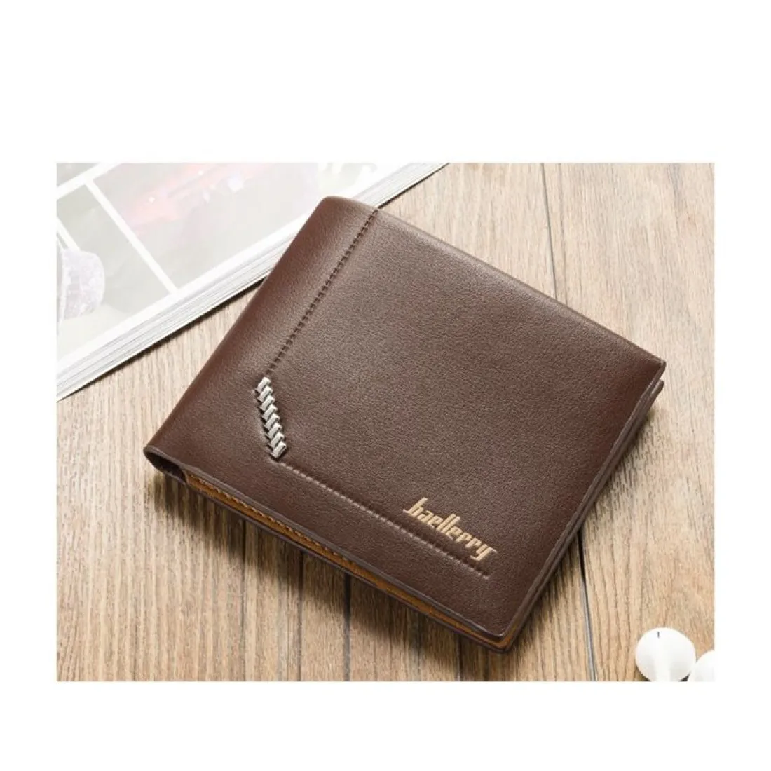 Pánská elegantní peněženka - tmavě hnědá