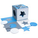 Pěnová podložka puzzle 180x180 cm - modrá