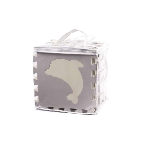 Penová podložka puzzle, 36 ks šedá