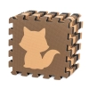 Penová podložka puzzle 9ks, hnedé zvieratká