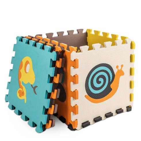 Penová podložka puzzle 9ks, zvieratká