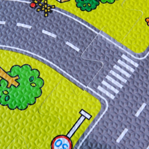 Penová podložka, puzzle - Mesto 9 kusov