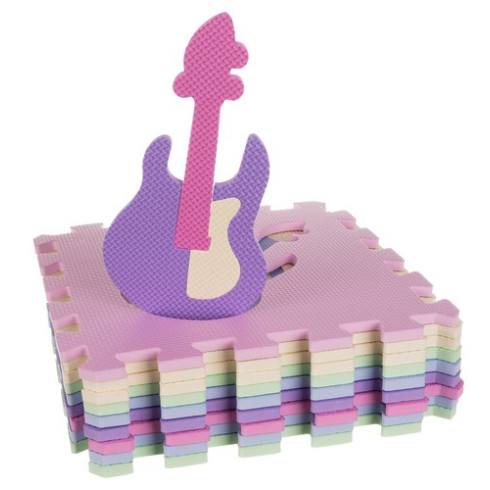 Pěnové puzzle 30 x 30 cm, 25 ks barevné