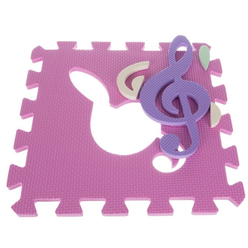 Pěnové puzzle 30 x 30 cm, 25 ks barevné