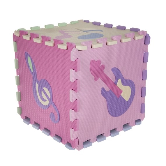 Penové puzzle 30 x 30 cm, 25 ks farebné