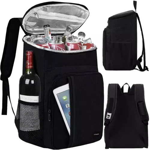 Piknikový batoh termo - 26 L, čierny