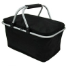 Piknikový košík termo, skladací - čierny