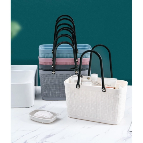 Plastová kabelka/nákupný košík - ružový