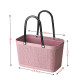 Plastová kabelka/nákupný košík - ružový