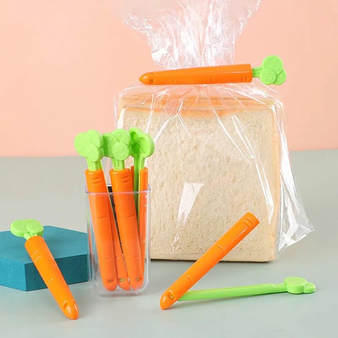 Plastové spony na potraviny - 5ks