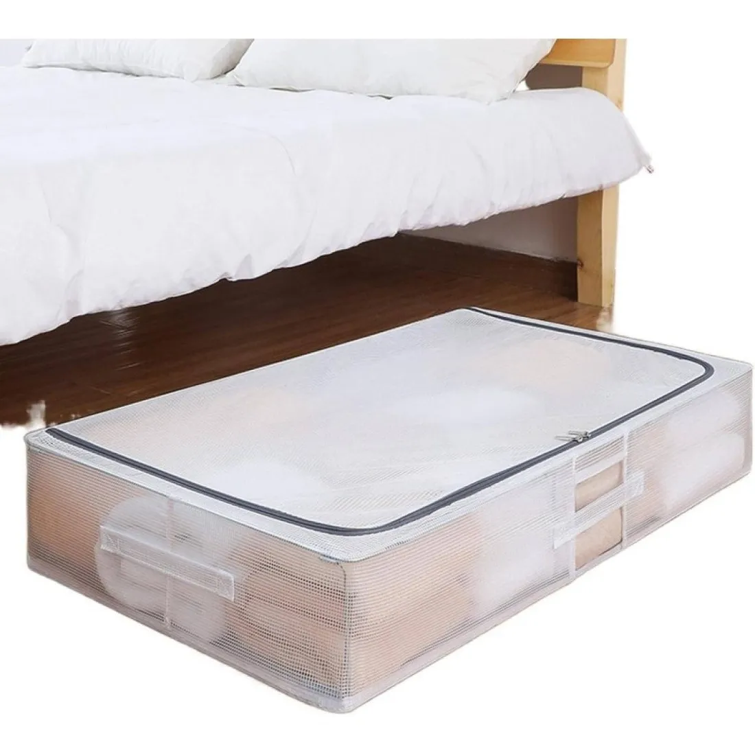 Plastový organizér na posteľnú bielizeň